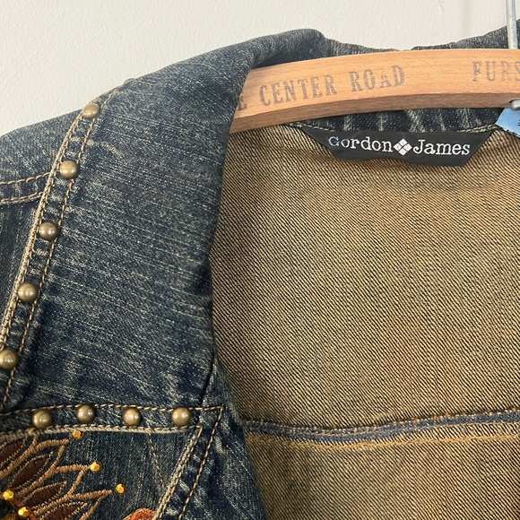 Vintage Gordon James embroidered jean jacket - Picture 2 of 3